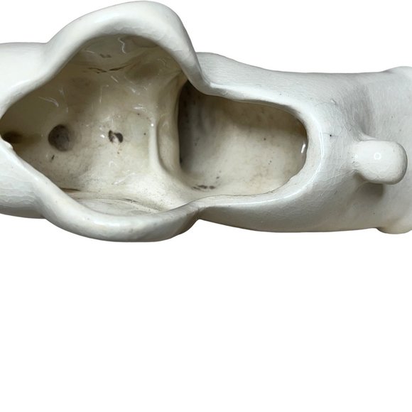 Vintage Ceramic Elephant Planter White 1940's - Picture 6 of 9